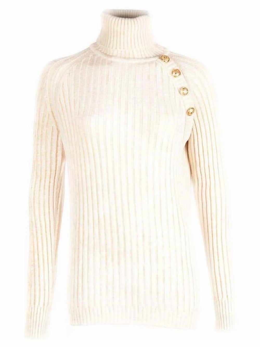 NWT - AUTH BALMAIN White Turtleneck